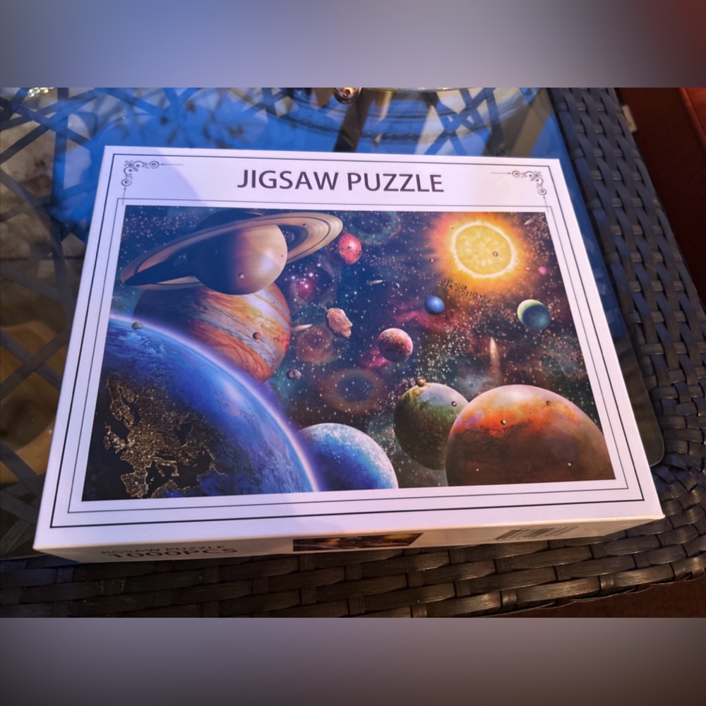 1000 Piece Jigsaw Puzzle Planets Solar System 27" x 20" Picture Insert Included
